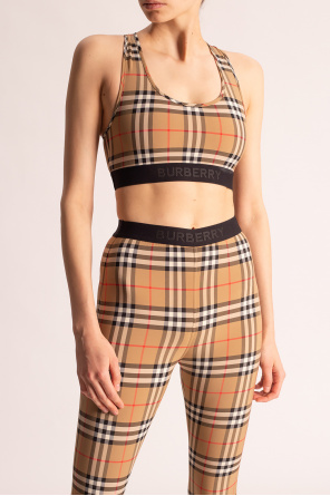 Burberry print crop top online